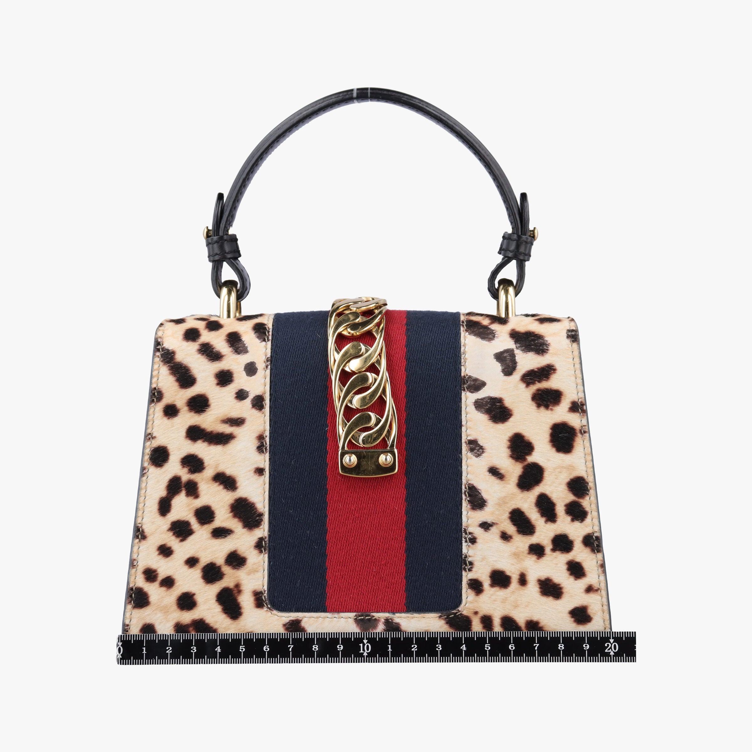 Pre-owned Gucci Sylvie Multicolour ponyhair×leather 470270 shoulderbag | stylenewstar