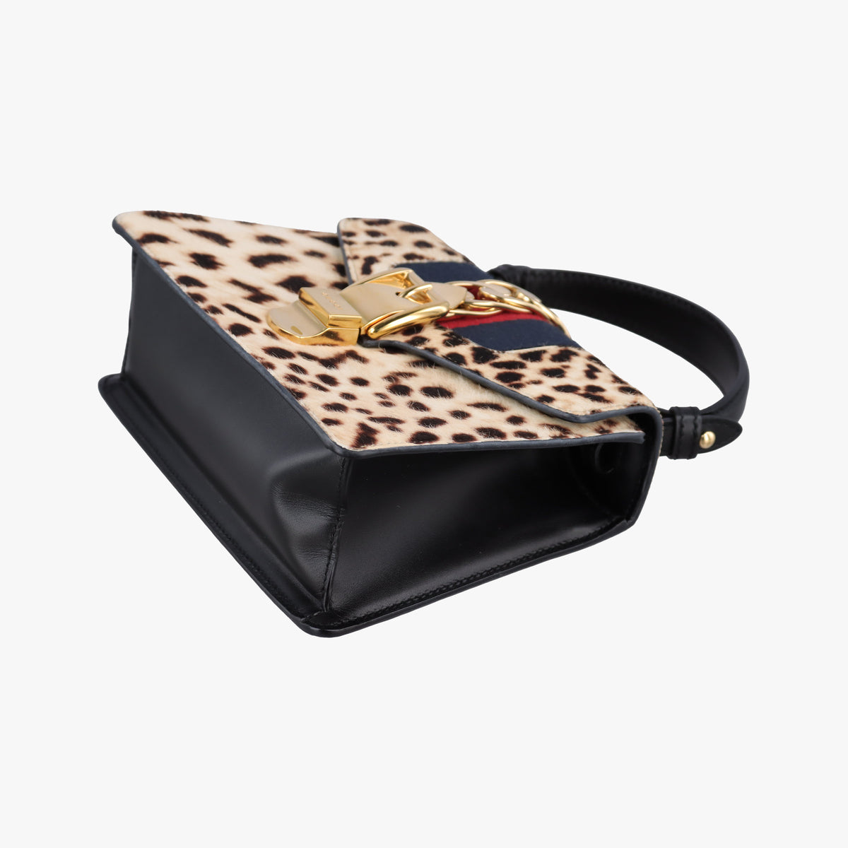 Pre-owned Gucci Sylvie Multicolour ponyhair×leather 470270 shoulderbag | stylenewstar