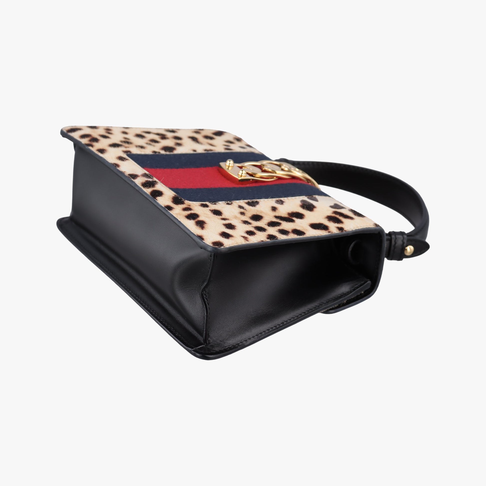 Pre-owned Gucci Sylvie Multicolour ponyhair×leather 470270 shoulderbag | stylenewstar