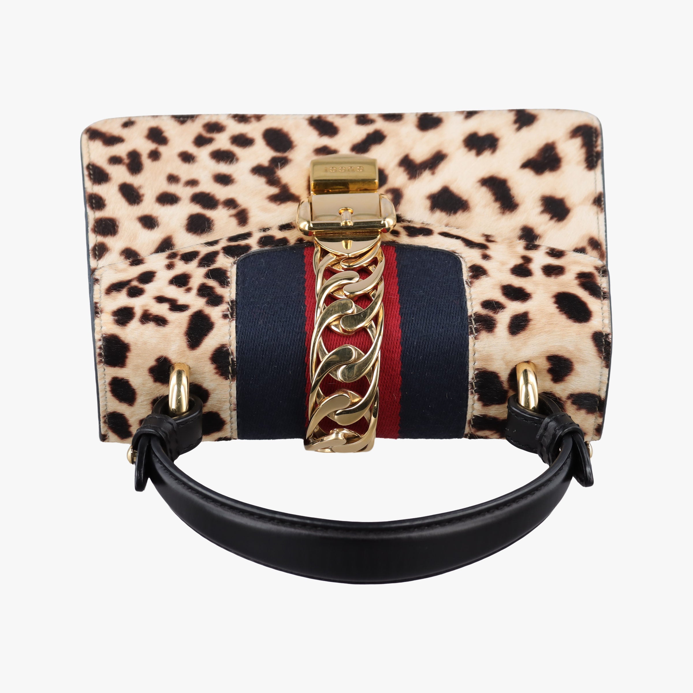 Pre-owned Gucci Sylvie Multicolour ponyhair×leather 470270 shoulderbag | stylenewstar