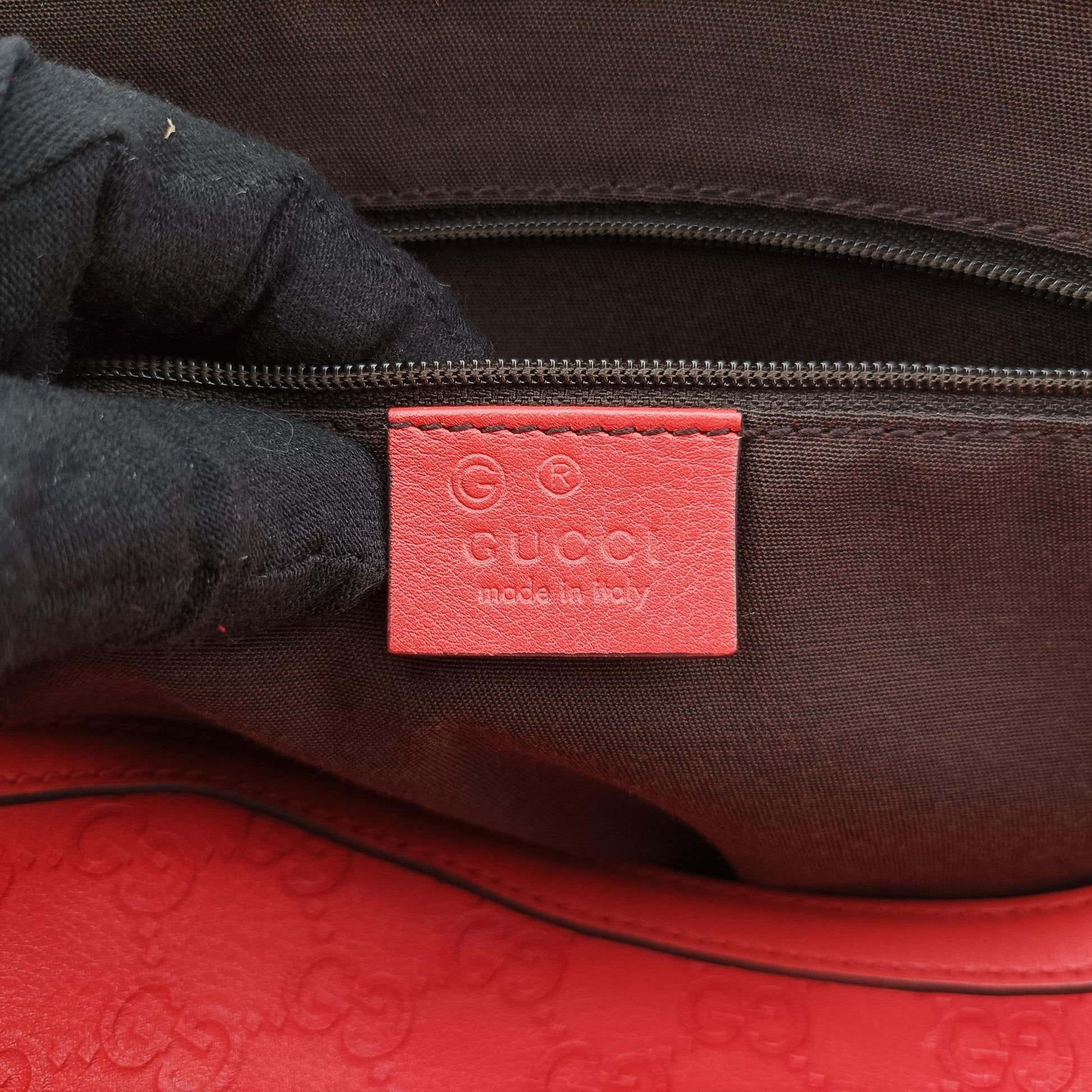 Microguccissima dome Red Leather 420023 H019318204ドーム レッド レザー 420023 H019318204