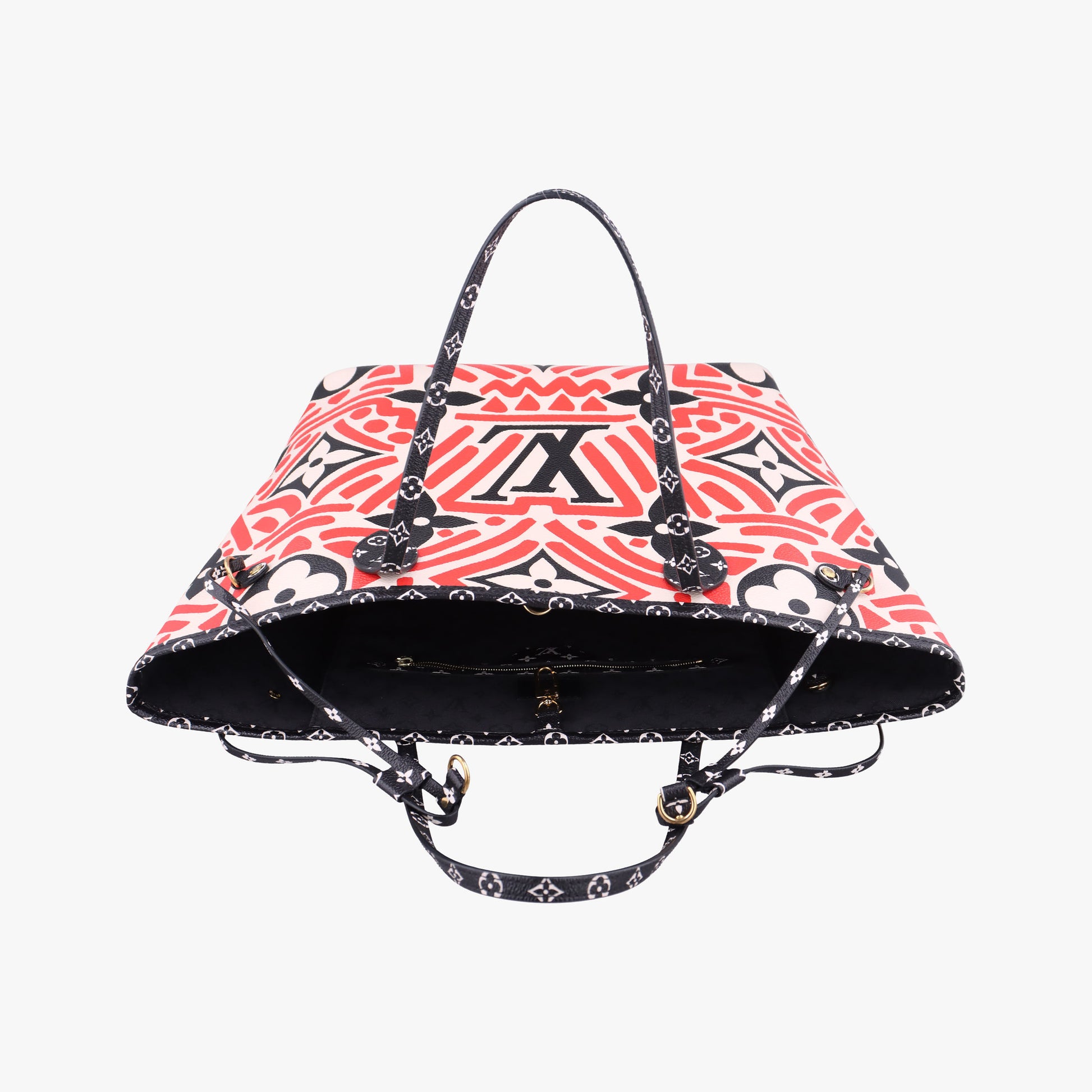Pre-owned Louis Vuitton Neverfull MM CREME ROUGE Monogram Giant M56583 shoulderbag | stylenewstar