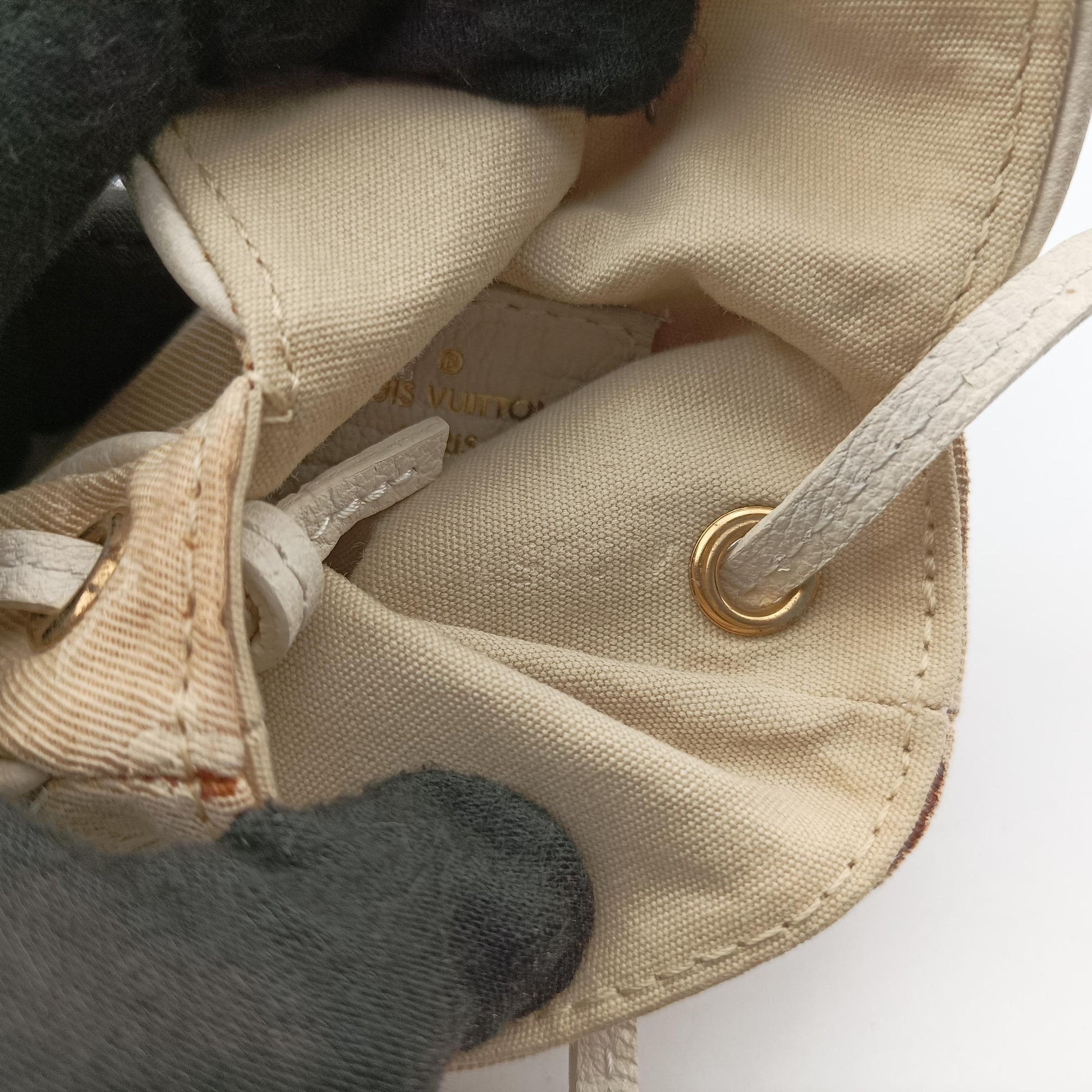 Cancun Pochette Dune x Ivory Monogram Mini Lin Cotton M95312 MI0057ポシェット カンクーン デュンヌxアイボリー モノグラム ミニランコットン M95312 MI0057