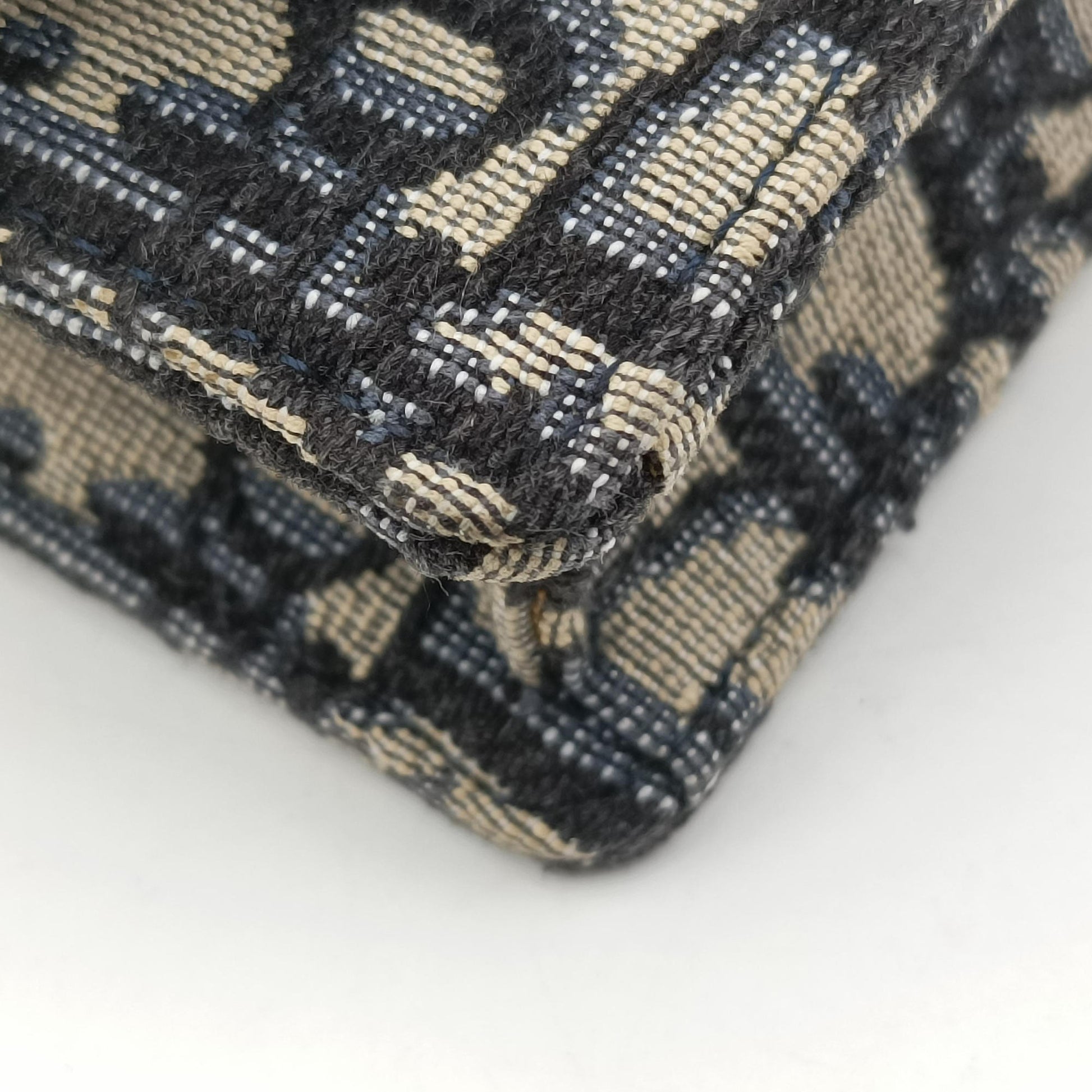 Saddle Navy×Gray Jacquard x Leather 12-MA-0221サドル ネイビー×グレー ジャガード×レザー 12-MA-0221