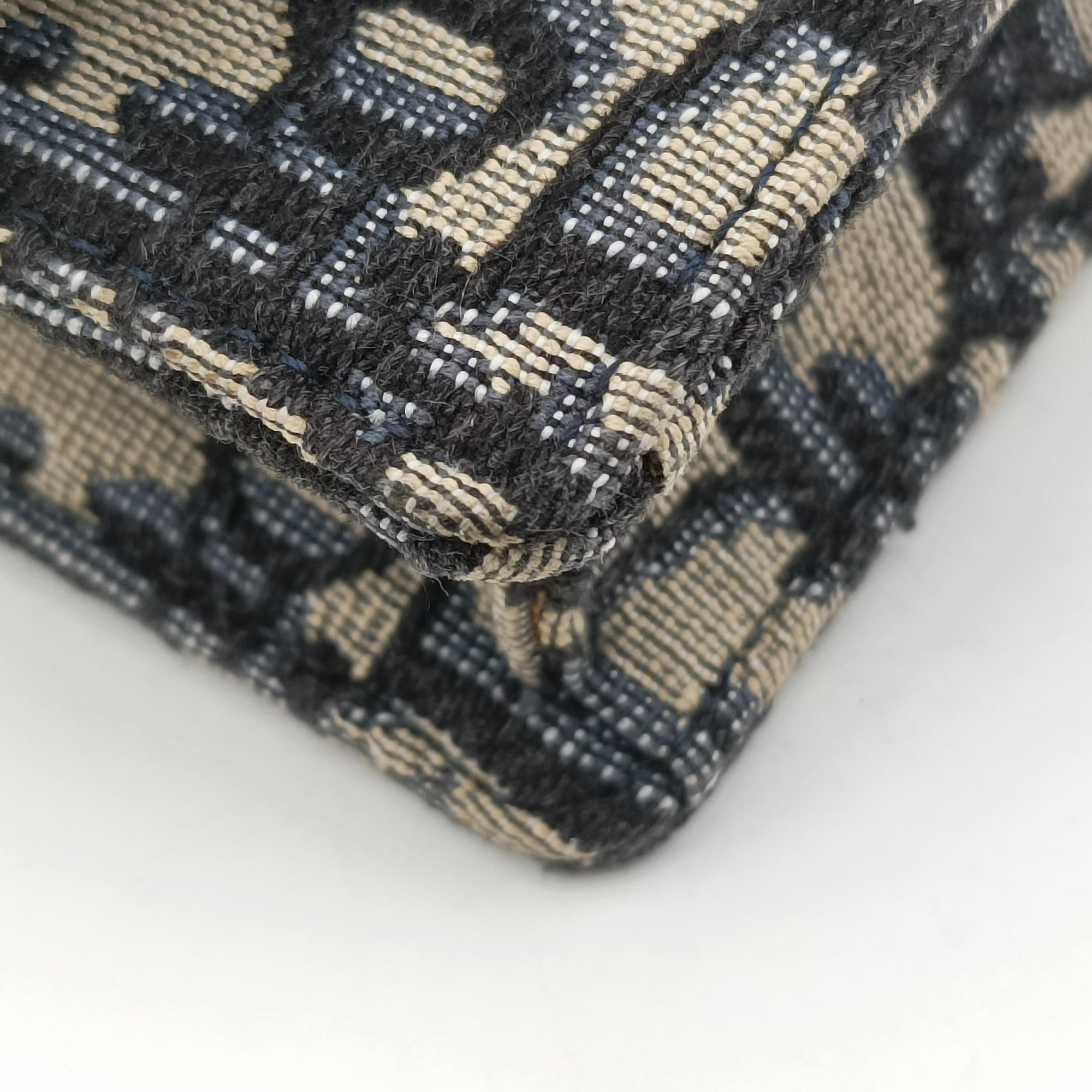 Saddle Navy×Gray Jacquard x Leather 12-MA-0221サドル ネイビー×グレー ジャガード×レザー 12-MA-0221