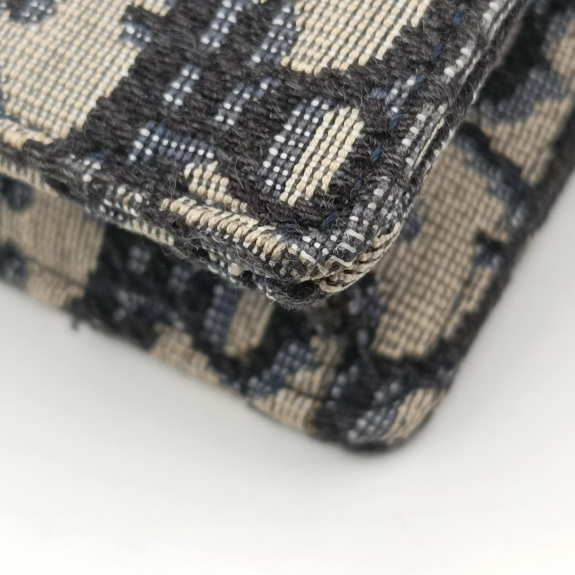 Saddle Navy×Gray Jacquard x Leather 12-MA-0221サドル ネイビー×グレー ジャガード×レザー 12-MA-0221