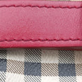 Haymarket Check Beige × Military Red Coated Canvas × Leather 3857260/64Mヘイマーケットチェック ベージュ × レッド コーティングキャンバス × レザー 2wayショルダーバッグ 3857260/64M