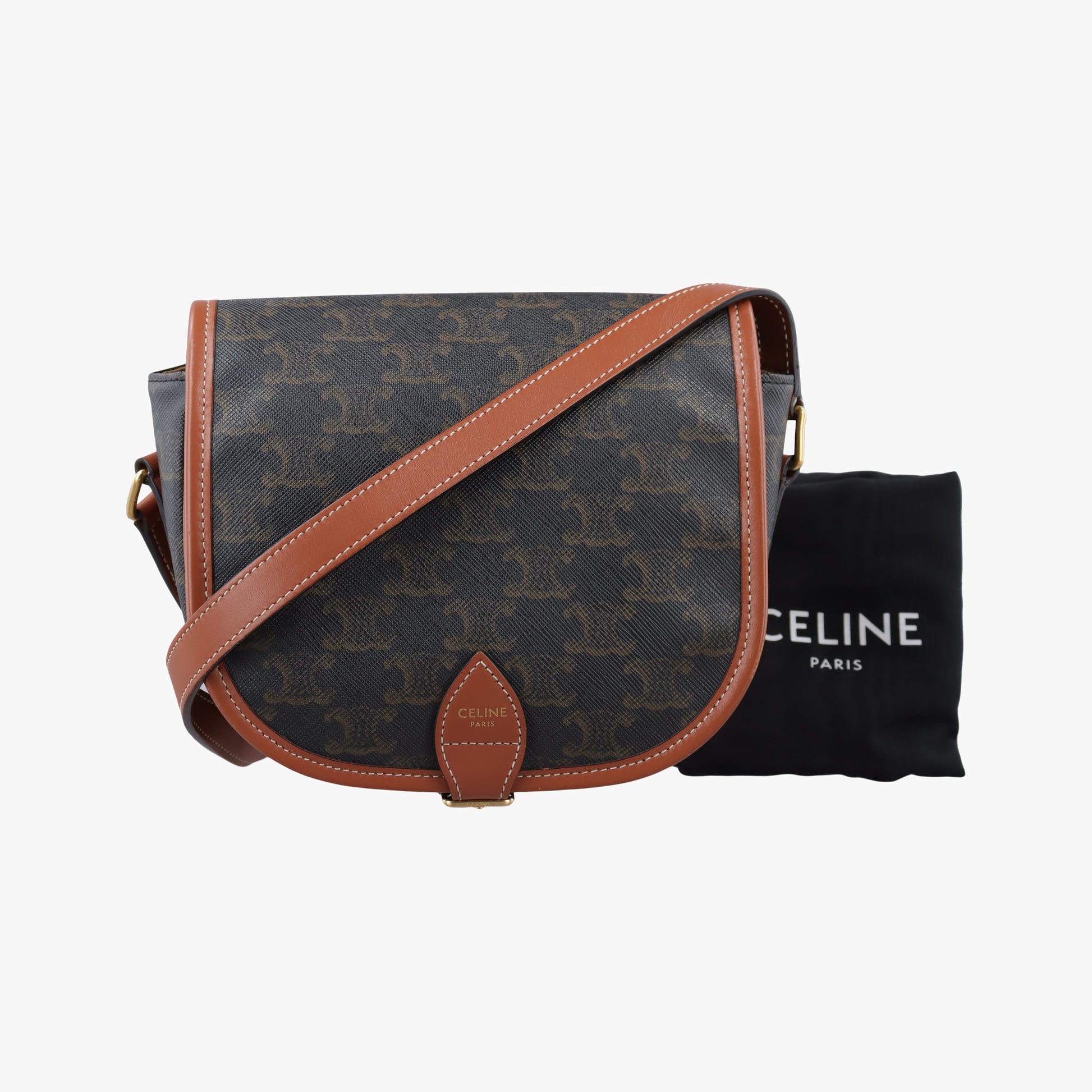 FOLCO Triomphe Brown PVC coated canvas×Leather F-CU-2200ファルコ トリオンフ ブラウン PVCコーティングキャンバス×レザー F-CU-2200