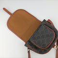 FOLCO Triomphe Brown PVC coated canvas×Leather F-CU-2200ファルコ トリオンフ ブラウン PVCコーティングキャンバス×レザー F-CU-2200