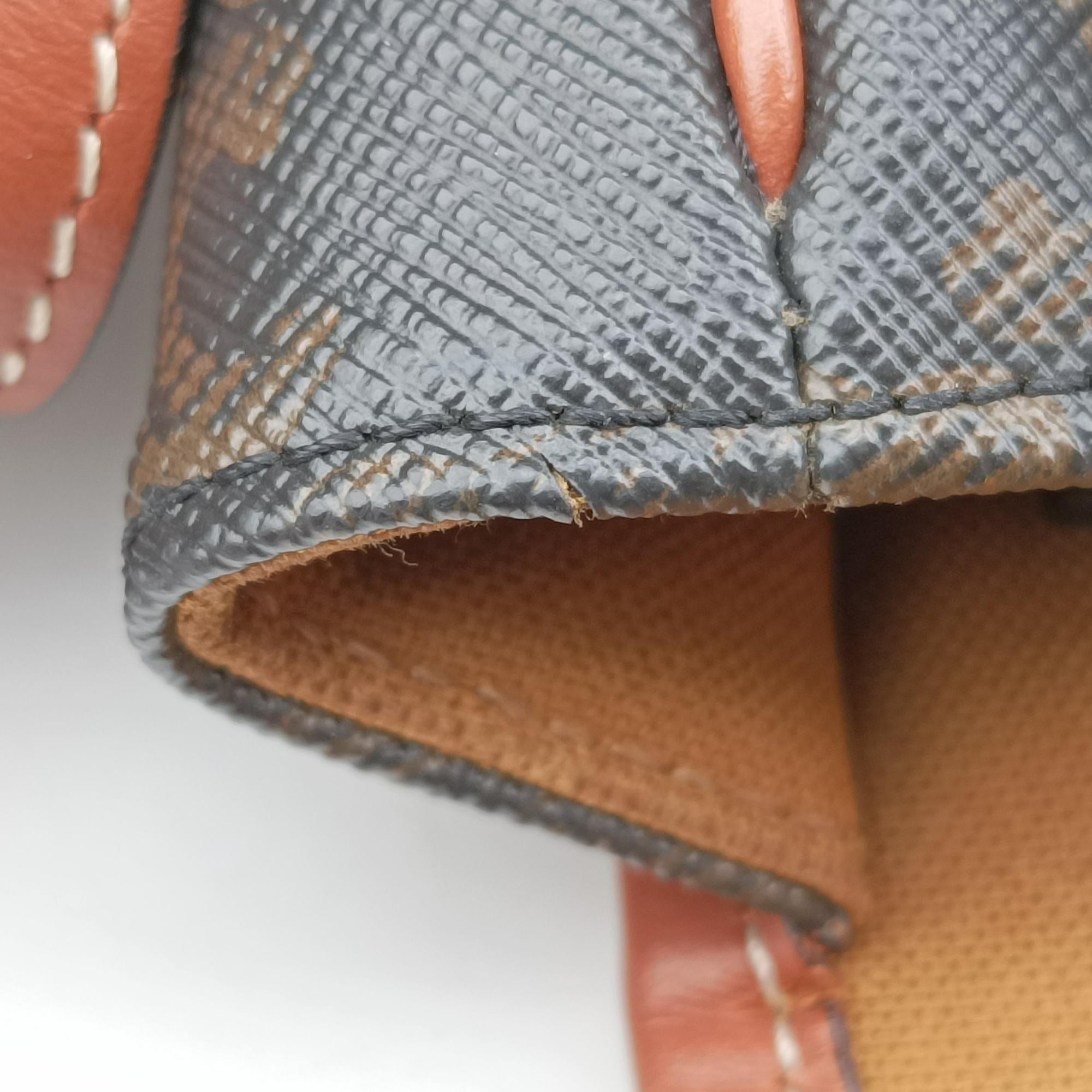 FOLCO Triomphe Brown PVC coated canvas×Leather F-CU-2200ファルコ トリオンフ ブラウン PVCコーティングキャンバス×レザー F-CU-2200