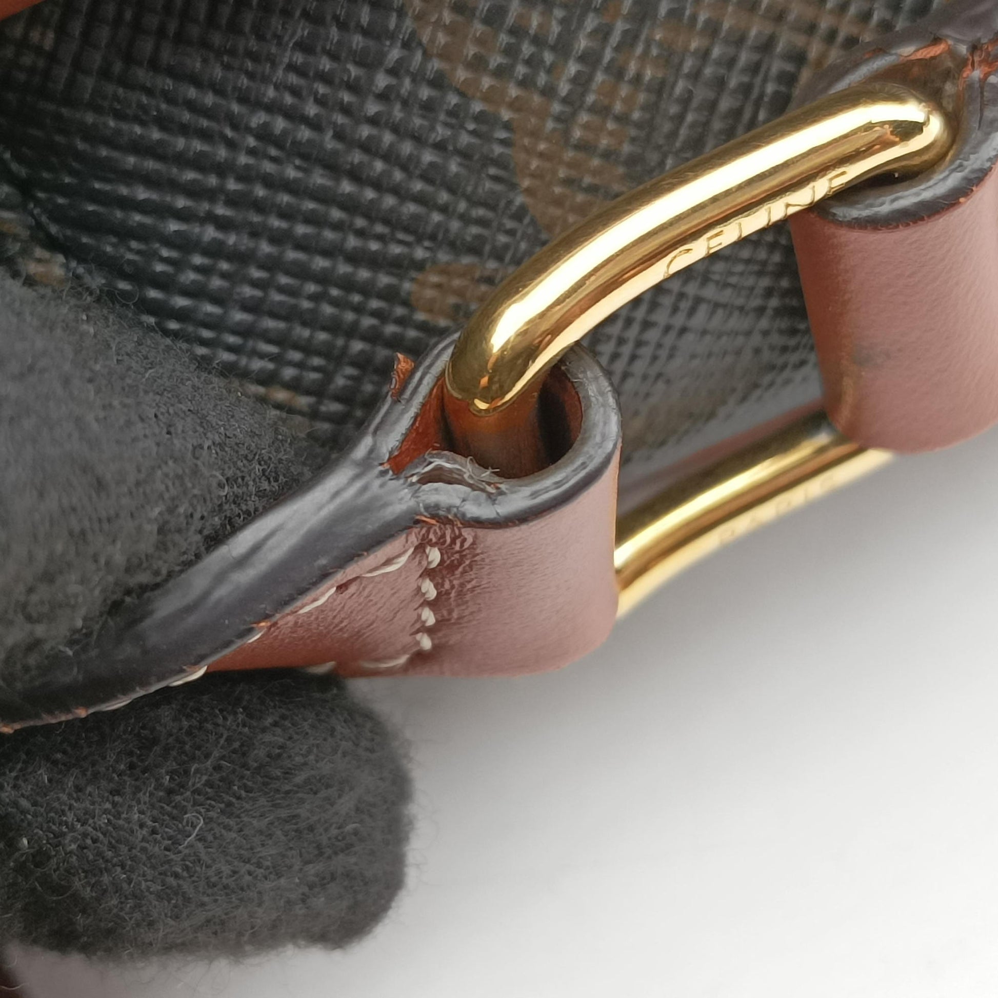 FOLCO Triomphe Brown PVC coated canvas×Leather F-CU-2200ファルコ トリオンフ ブラウン PVCコーティングキャンバス×レザー F-CU-2200