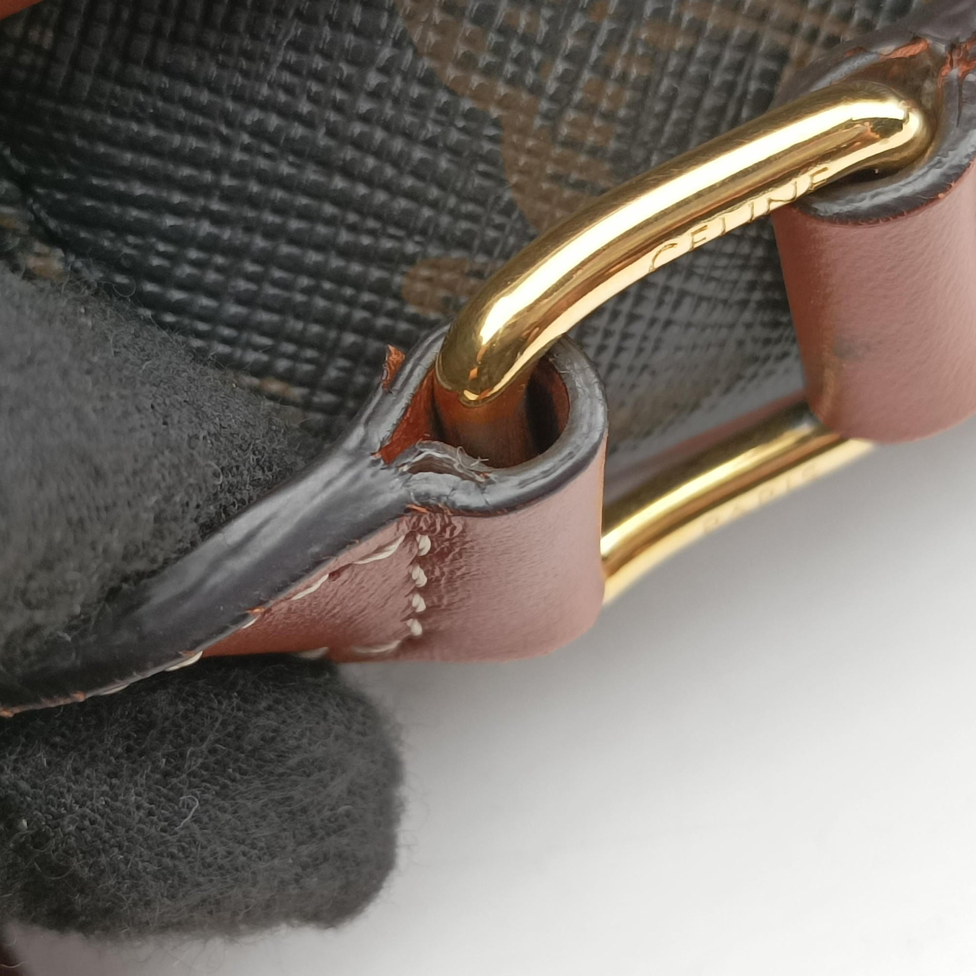 FOLCO Triomphe Brown PVC coated canvas×Leather F-CU-2200ファルコ トリオンフ ブラウン PVCコーティングキャンバス×レザー F-CU-2200