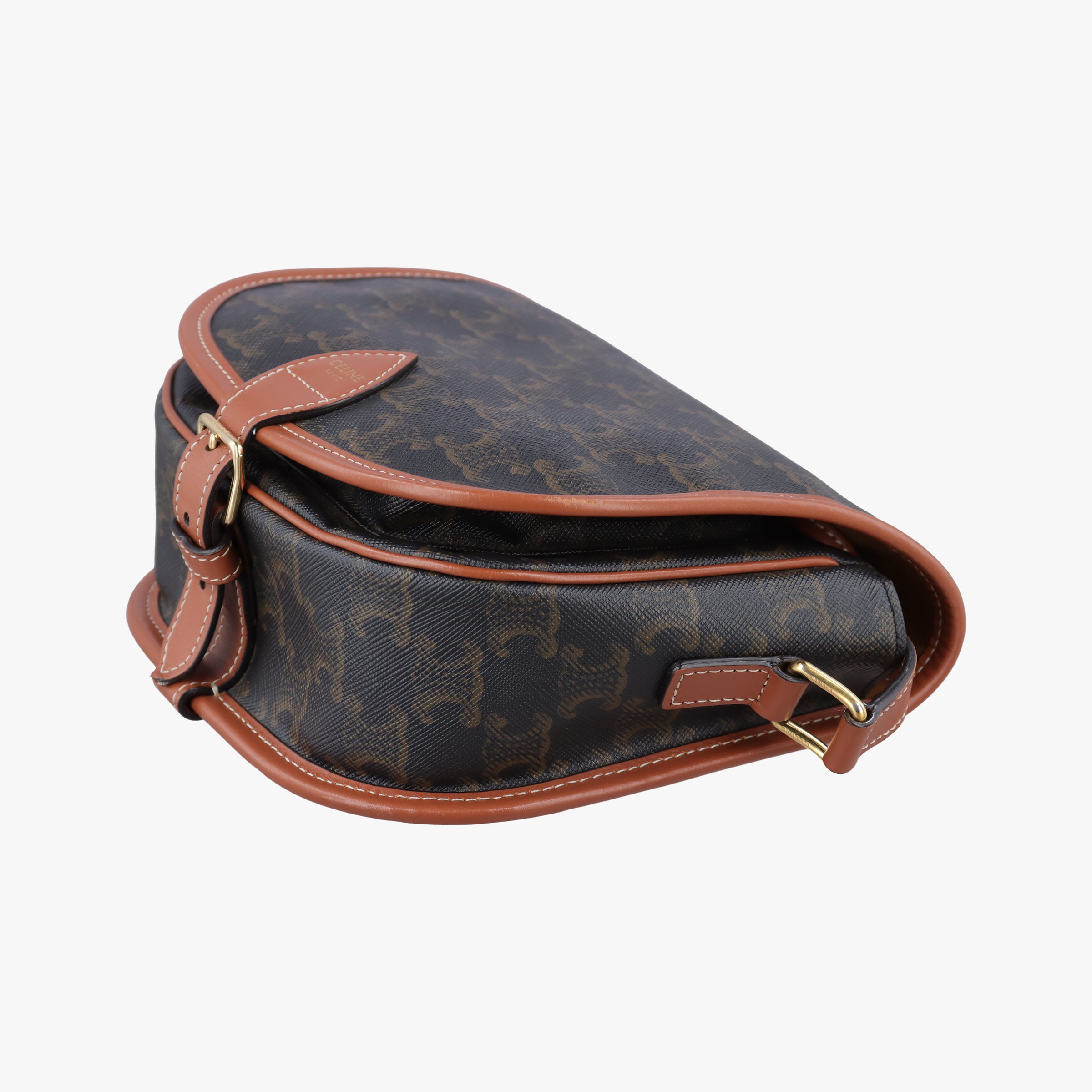 FOLCO Triomphe Brown PVC coated canvas×Leather F-CU-2200ファルコ トリオンフ ブラウン PVCコーティングキャンバス×レザー F-CU-2200