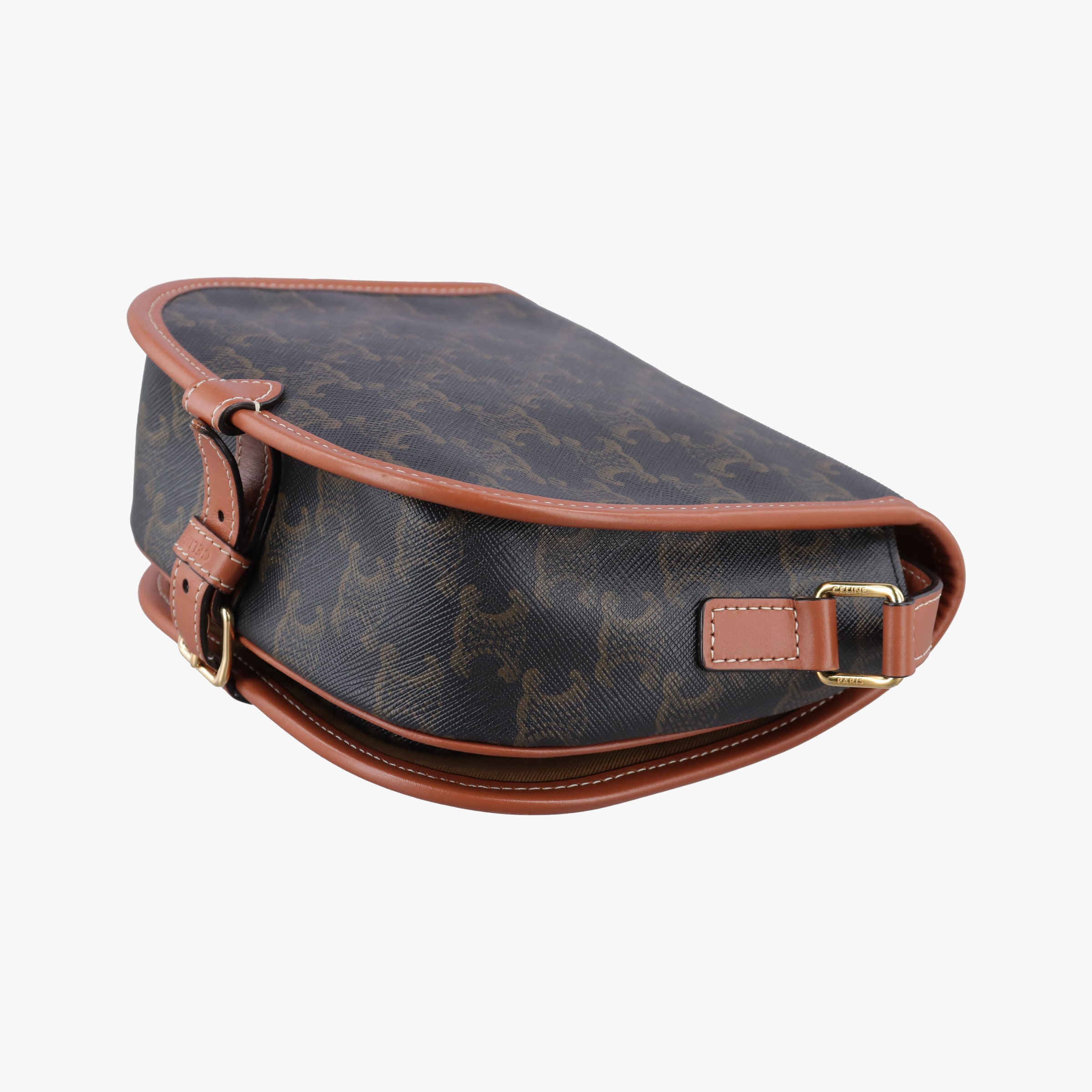FOLCO Triomphe Brown PVC coated canvas×Leather F-CU-2200ファルコ トリオンフ ブラウン PVCコーティングキャンバス×レザー F-CU-2200