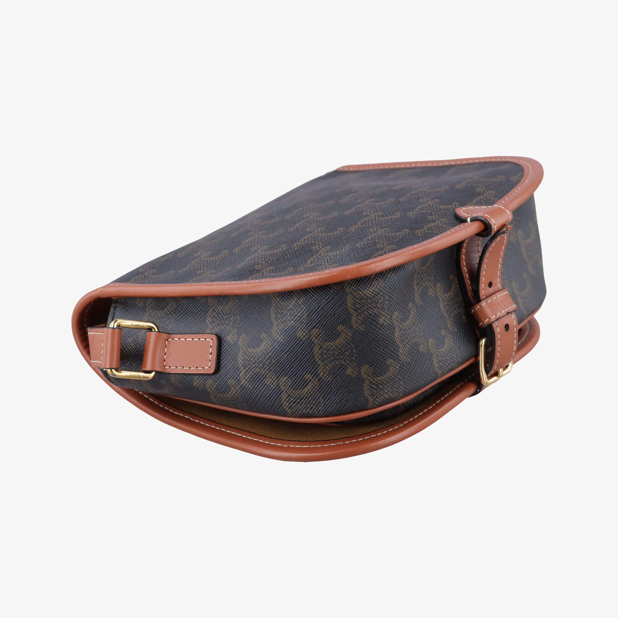 FOLCO Triomphe Brown PVC coated canvas×Leather F-CU-2200ファルコ トリオンフ ブラウン PVCコーティングキャンバス×レザー F-CU-2200
