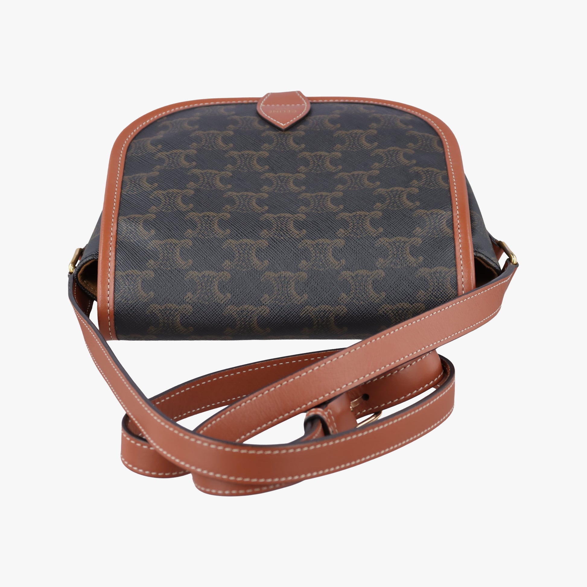 FOLCO Triomphe Brown PVC coated canvas×Leather F-CU-2200ファルコ トリオンフ ブラウン PVCコーティングキャンバス×レザー F-CU-2200