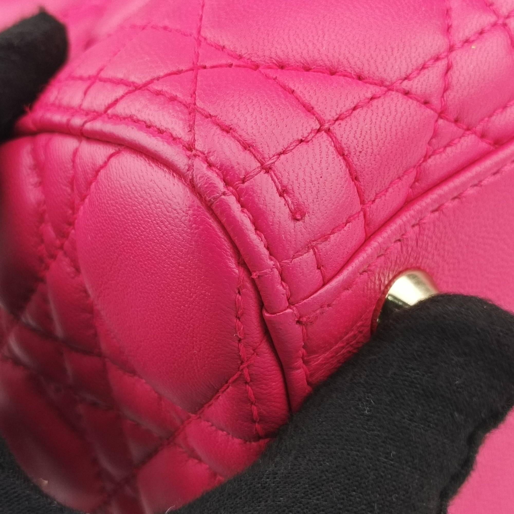Vintage Christian Dior Lady Dior Rose lambskin  shoulderbag | stylenewstar