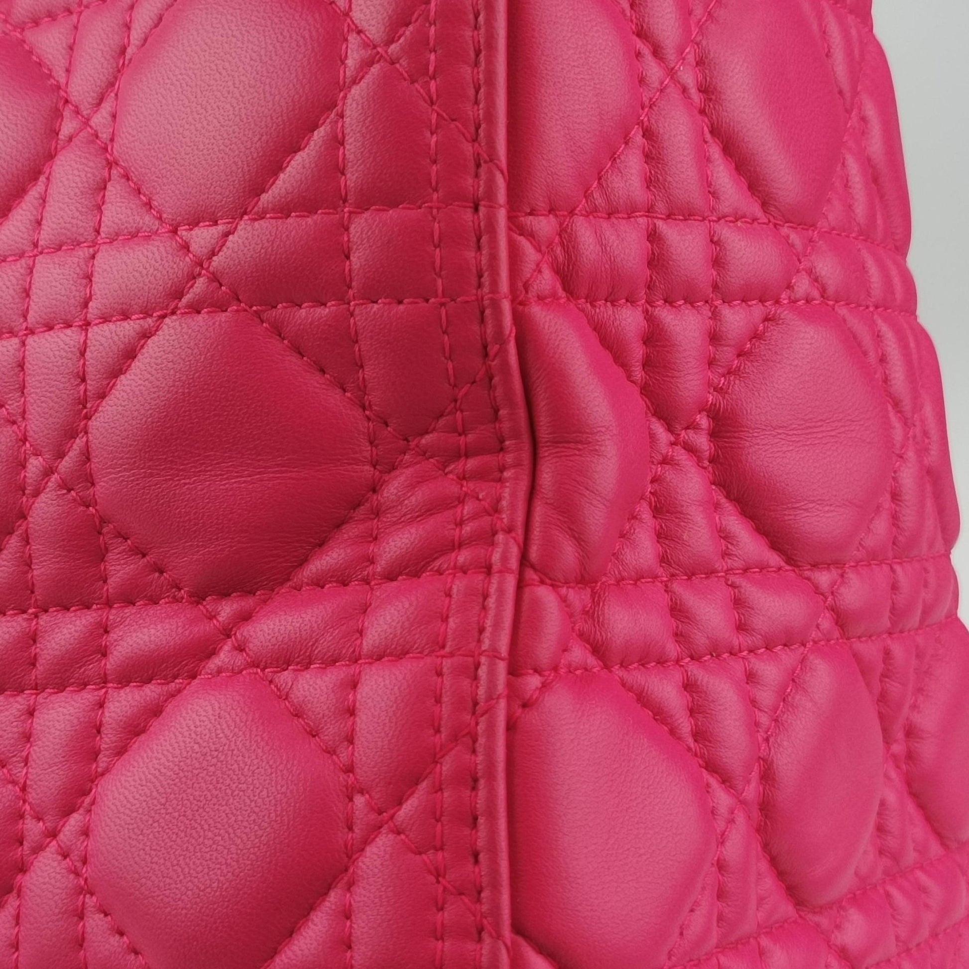 Vintage Christian Dior Lady Dior Rose lambskin  shoulderbag | stylenewstar