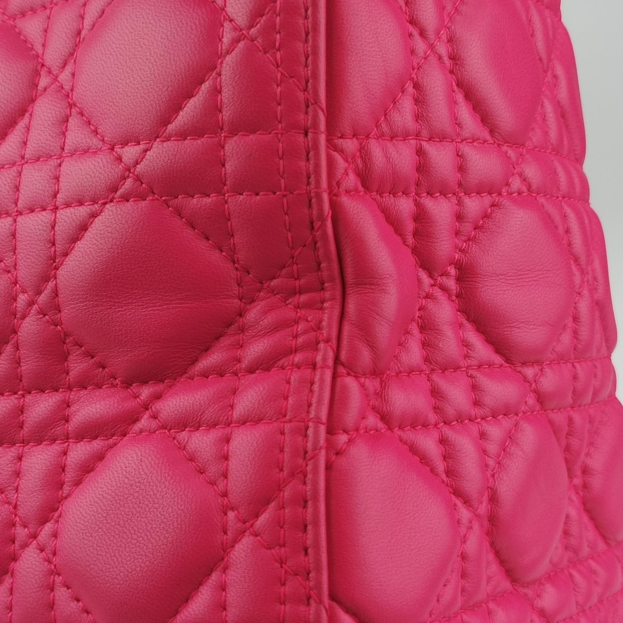 Vintage Christian Dior Lady Dior Rose lambskin  shoulderbag | stylenewstar