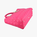 Vintage Christian Dior Lady Dior Rose lambskin  shoulderbag | stylenewstar