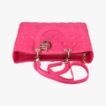 Vintage Christian Dior Lady Dior Rose lambskin  shoulderbag | stylenewstar