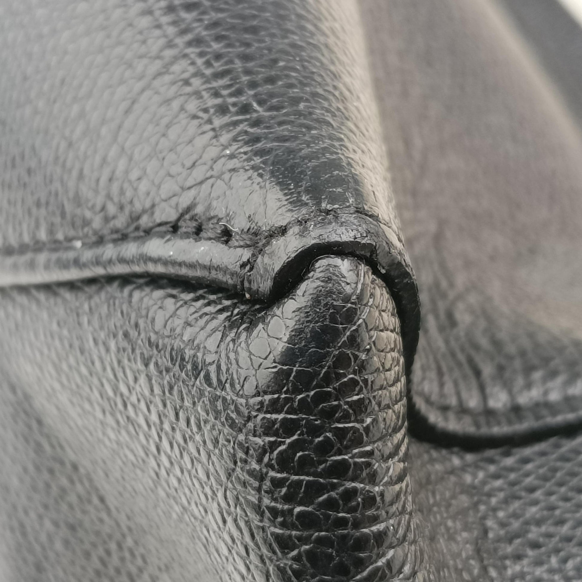 Vintage Celine Cabas Tote Cream × Black Leather  shoulderbag | stylenewstar