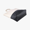 Vintage Celine Cabas Tote Cream × Black Leather  shoulderbag | stylenewstar