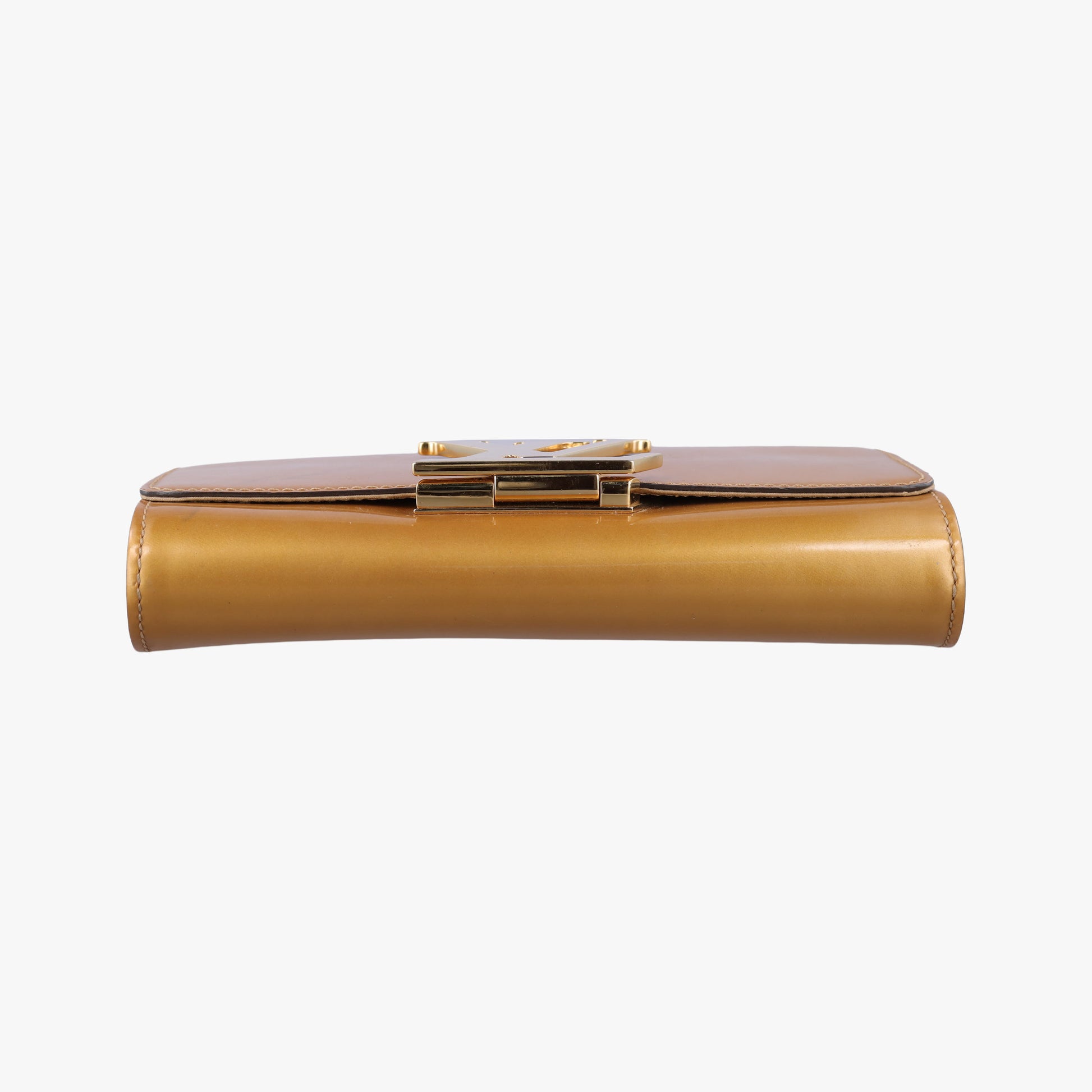 Pochette Louise MM Mustard Yellow Vernis PL4115ポシェット ルイーズMM マスタードイエロー ヴェルニ PL4115