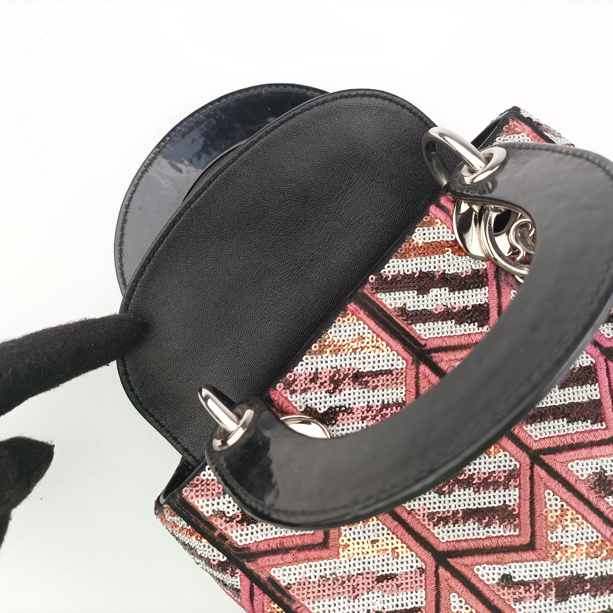 Lady Dior Multicolour Sequins￡ leather 04-MA-0165レディディオール マルチカラー スパンコール×レザー 04-MA-0165