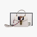 Sylvie Ivory×navy×red Leather 470270 F027105190シルヴィ アイボリー×ネイビー×レッド レザー 470270 F027105190