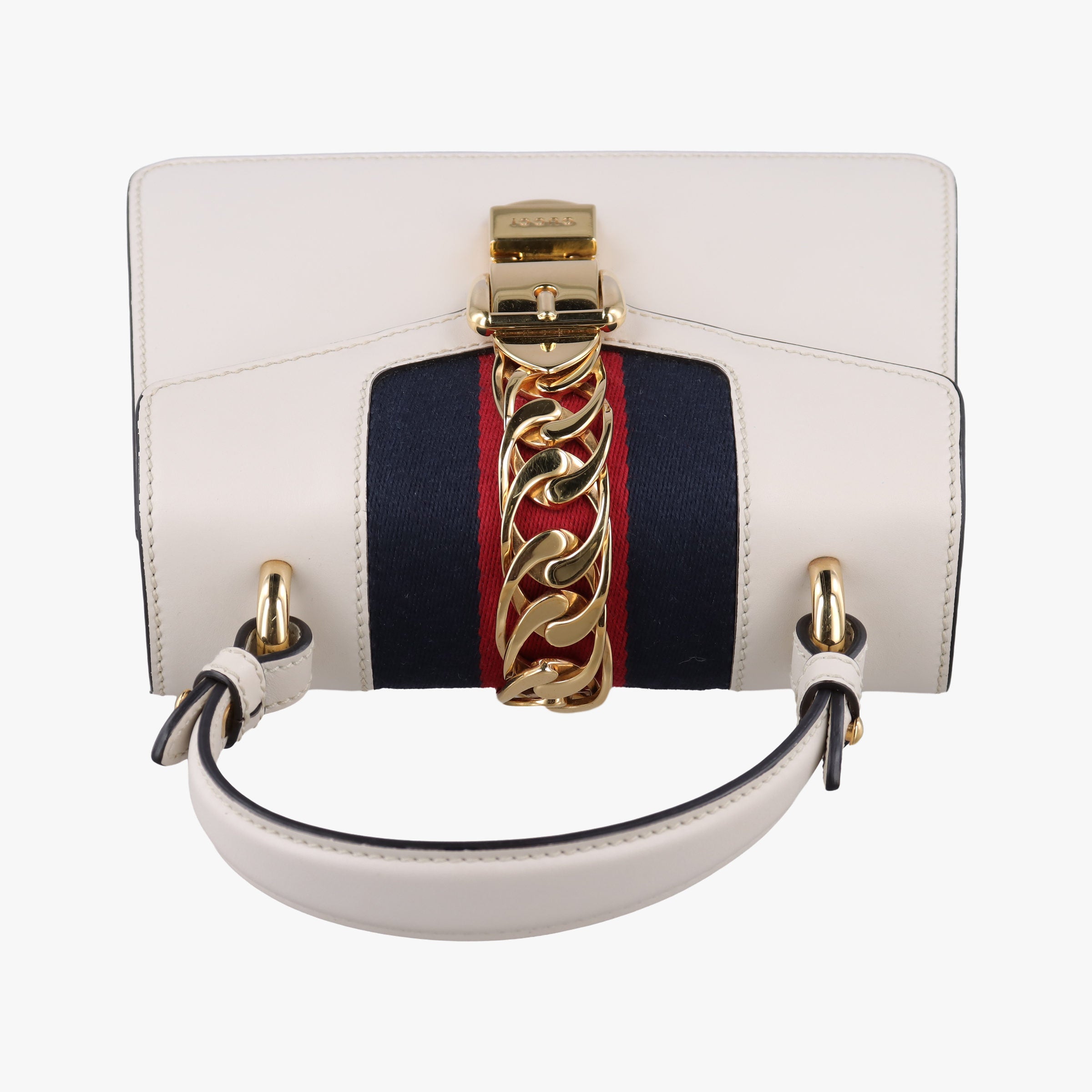 Sylvie Ivory×navy×red Leather 470270 F027105190シルヴィ アイボリー×ネイビー×レッド レザー 470270 F027105190