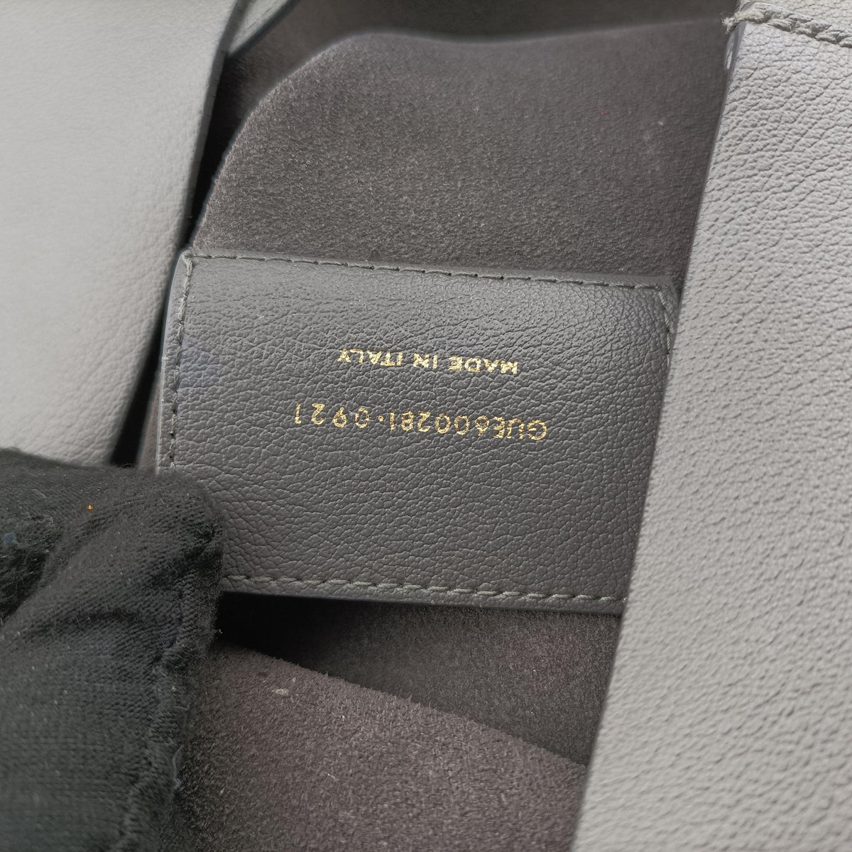Pre-owned Yves Saint Laurent Shopper Grey Leather 600281 shoulderbag | stylenewstar