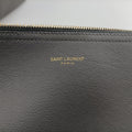 Pre-owned Yves Saint Laurent Shopper Grey Leather 600281 shoulderbag | stylenewstar