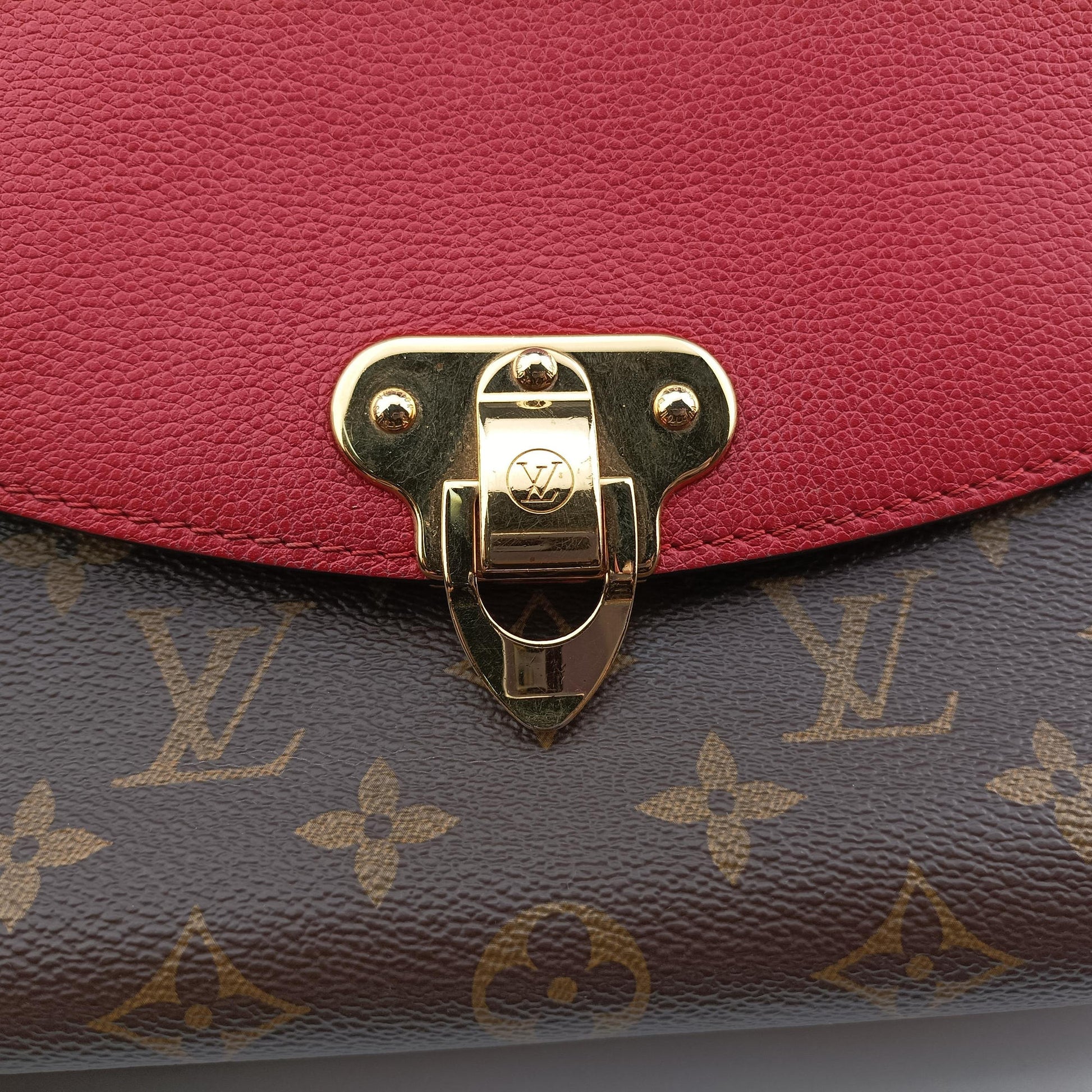 SAINT PLACIDE brown×CERISE Monogram Canvas×calf leather M43713 CA3127 IC Chipサンプラシード モノグラム/ブラウン×スリーズ モノグラムキャンバス×カーフレザー M43713 CA3127 ICチップ