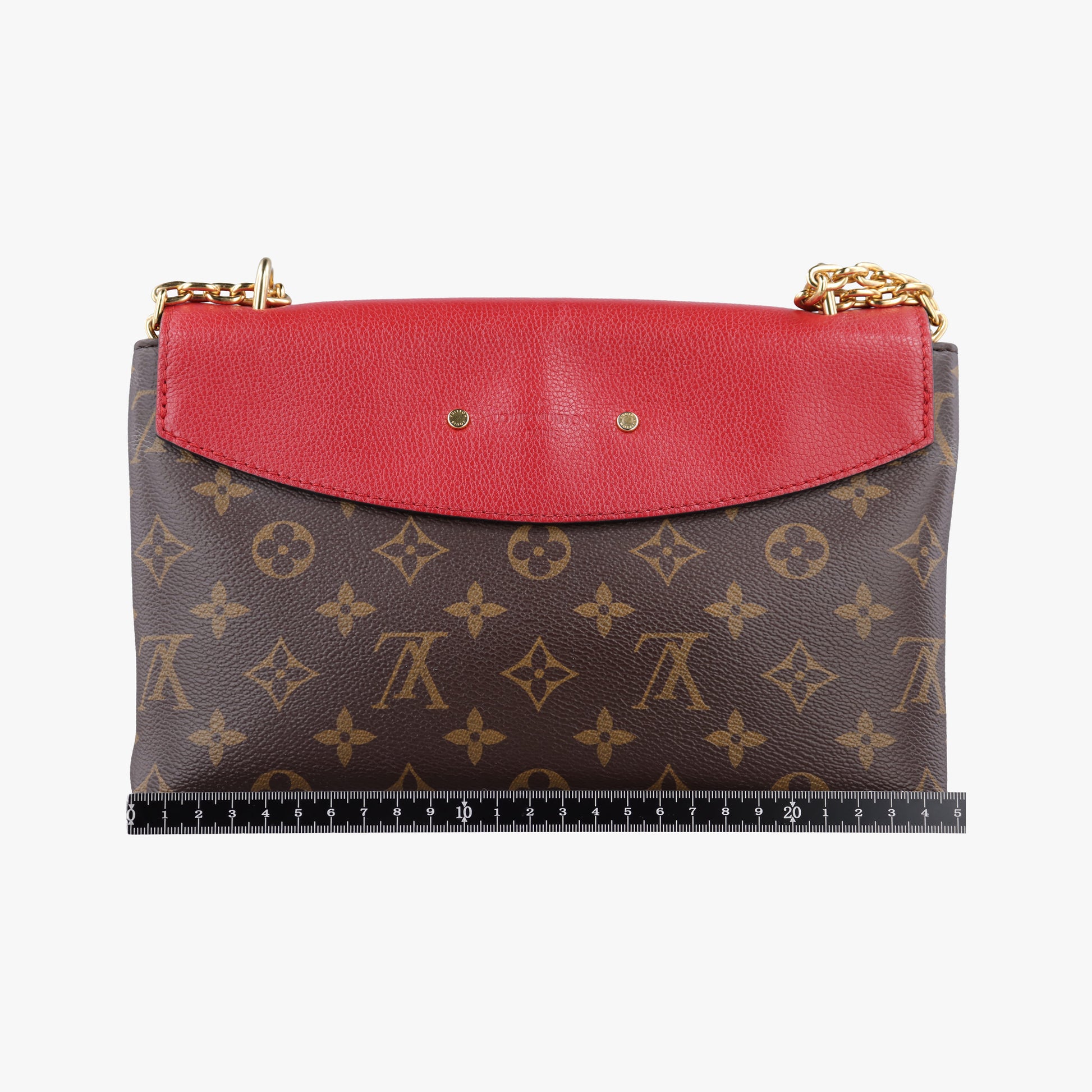SAINT PLACIDE brown×CERISE Monogram Canvas×calf leather M43713 CA3127 IC Chipサンプラシード モノグラム/ブラウン×スリーズ モノグラムキャンバス×カーフレザー M43713 CA3127 ICチップ