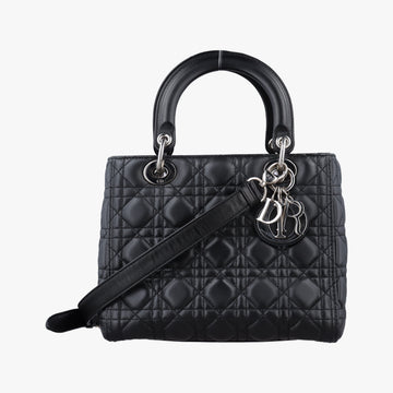 Secondhand Christian Dior Lady Dior Black lambskin  shoulderbag | stylenewstar
