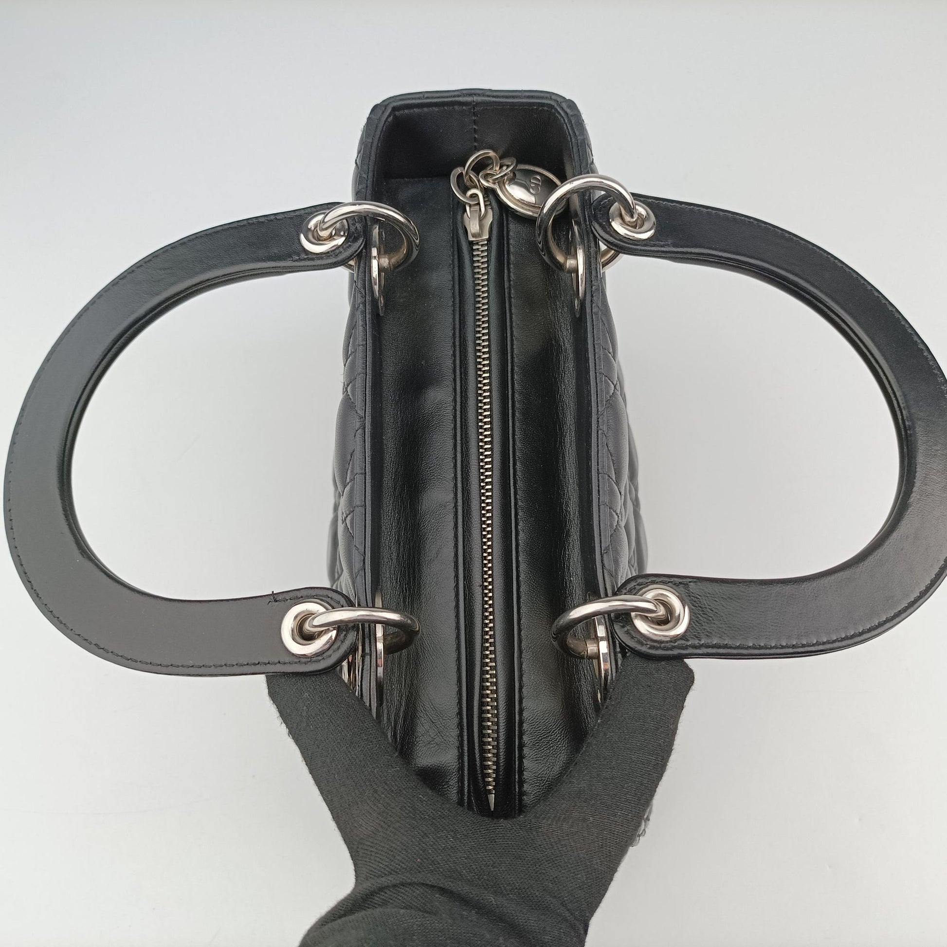 Secondhand Christian Dior Lady Dior Black lambskin  shoulderbag | stylenewstar