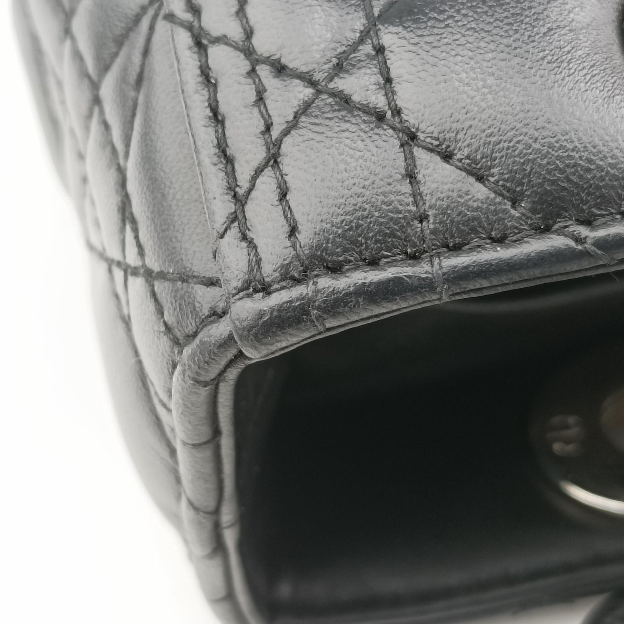 Secondhand Christian Dior Lady Dior Black lambskin  shoulderbag | stylenewstar
