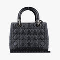 Secondhand Christian Dior Lady Dior Black lambskin  shoulderbag | stylenewstar
