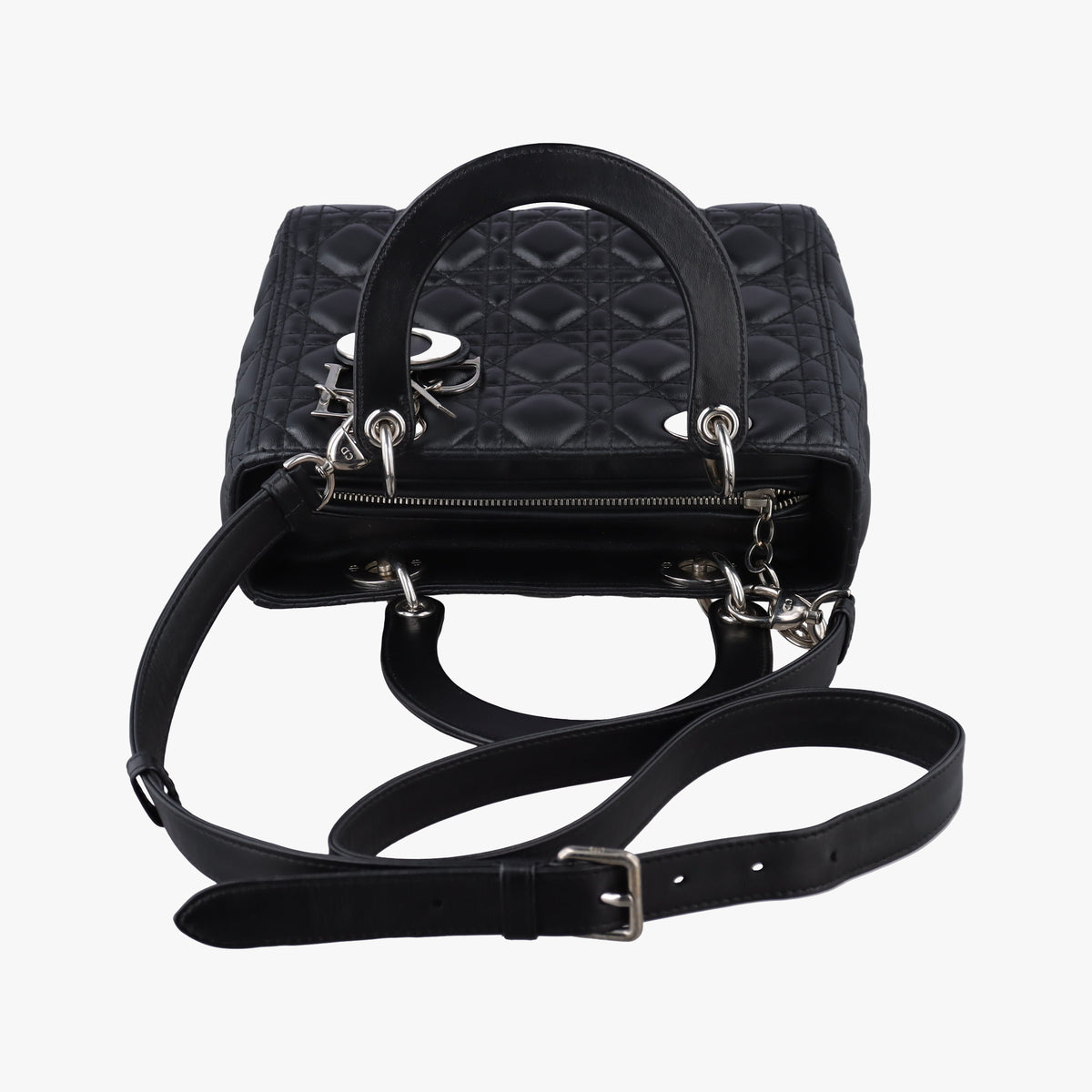 Secondhand Christian Dior Lady Dior Black lambskin  shoulderbag | stylenewstar