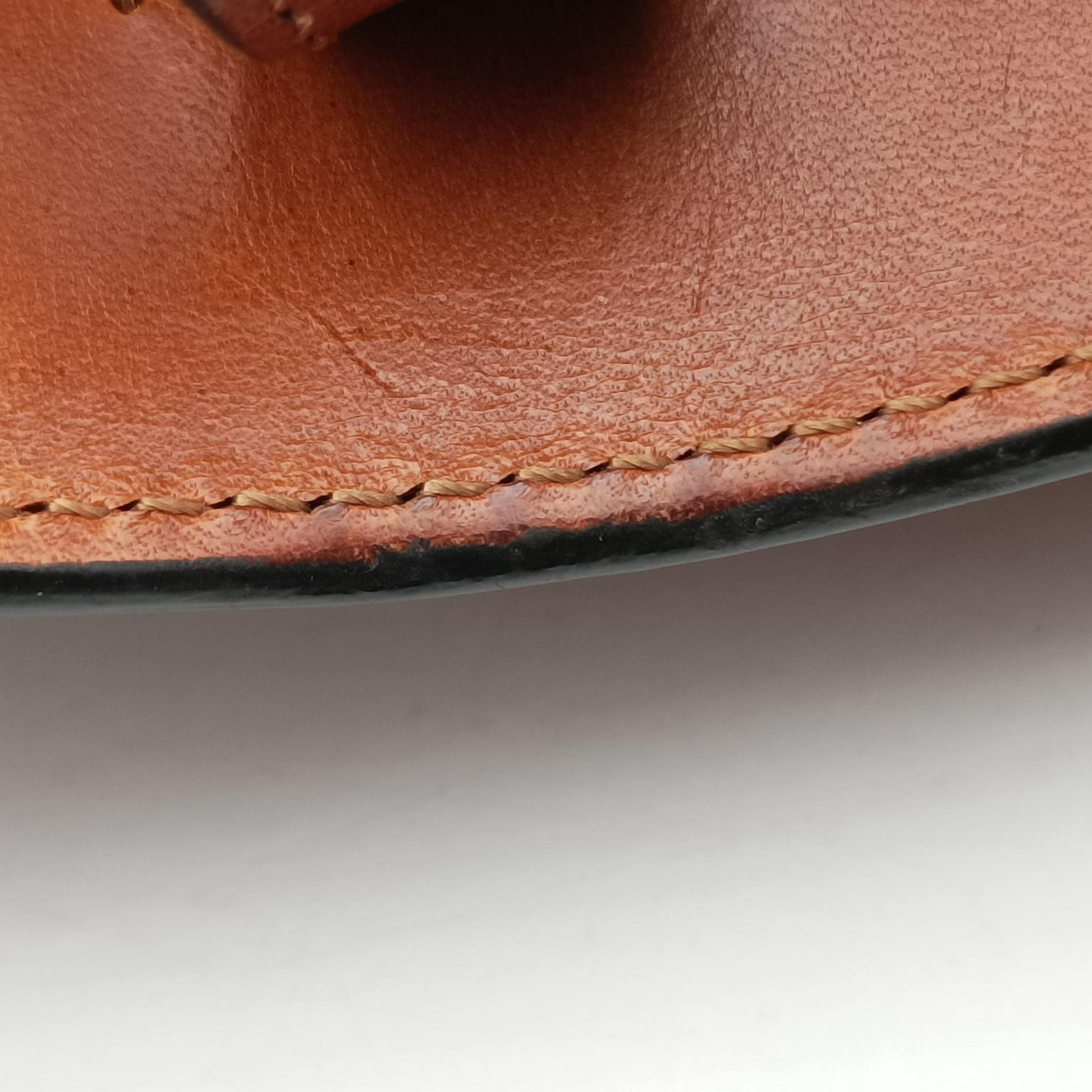 Studded Turn-Lock Brown Leather スタッズ ターンロック ブラウン レザー 