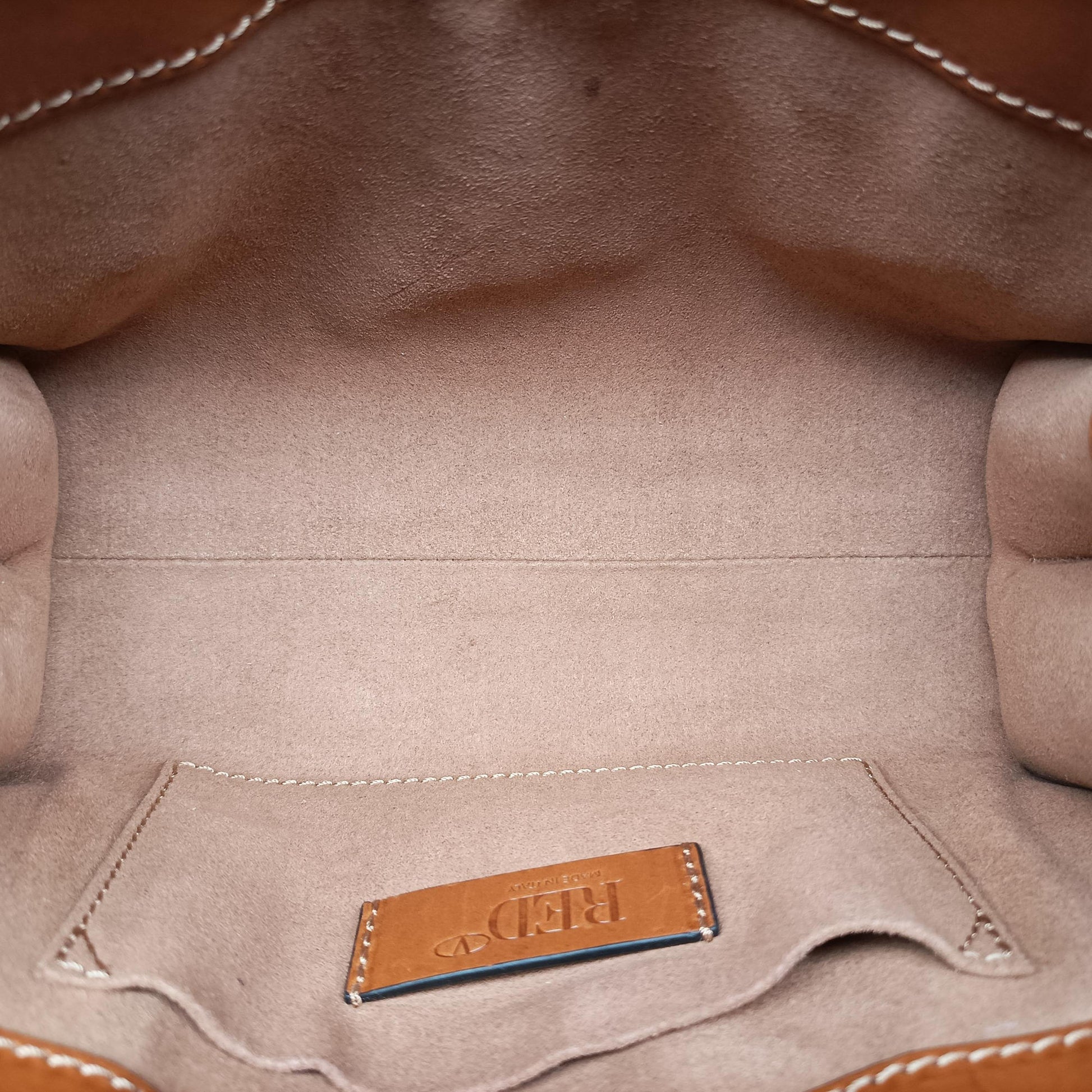 Studded Turn-Lock Brown Leather スタッズ ターンロック ブラウン レザー 