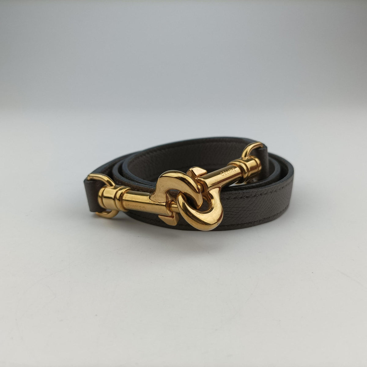 Belt Mini Grey Leather U-LM-0158ベルトミニ グレー レザー U-LM-0158