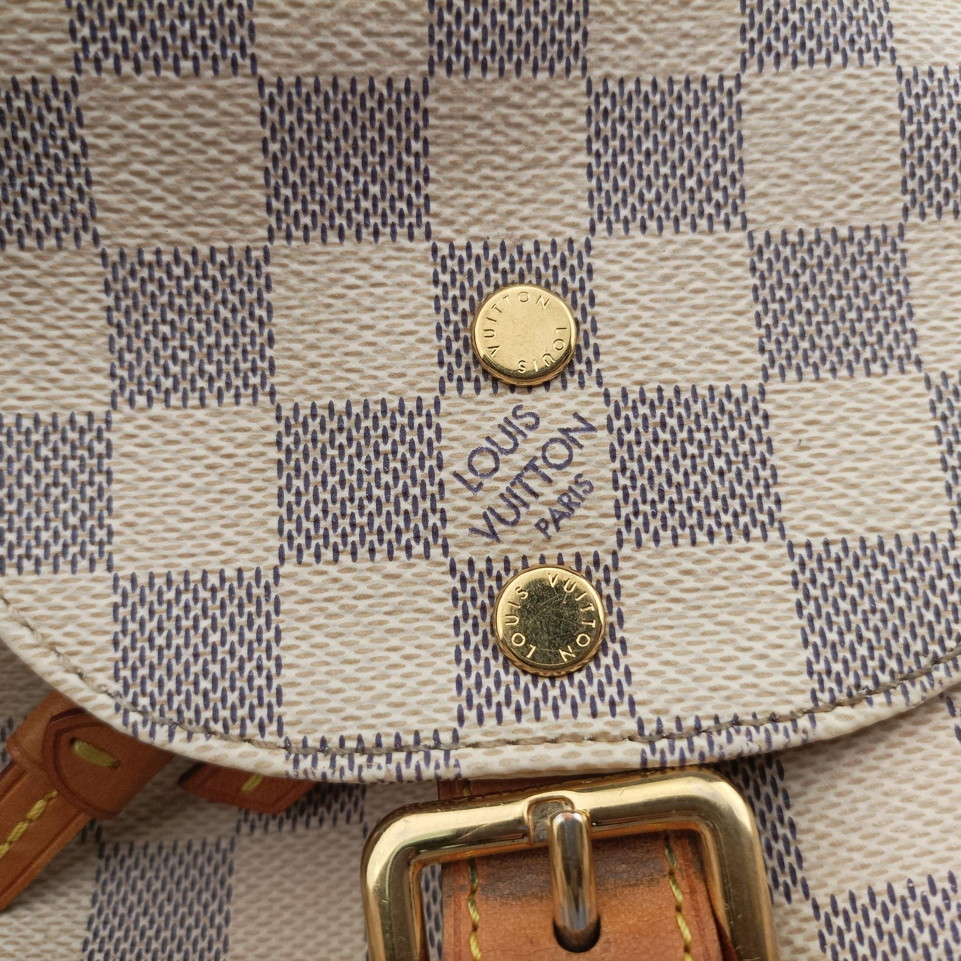 Pre-owned Louis Vuitton SPERONE BB Azur Damier Canvas N44026 backpack/rucksack | stylenewstar