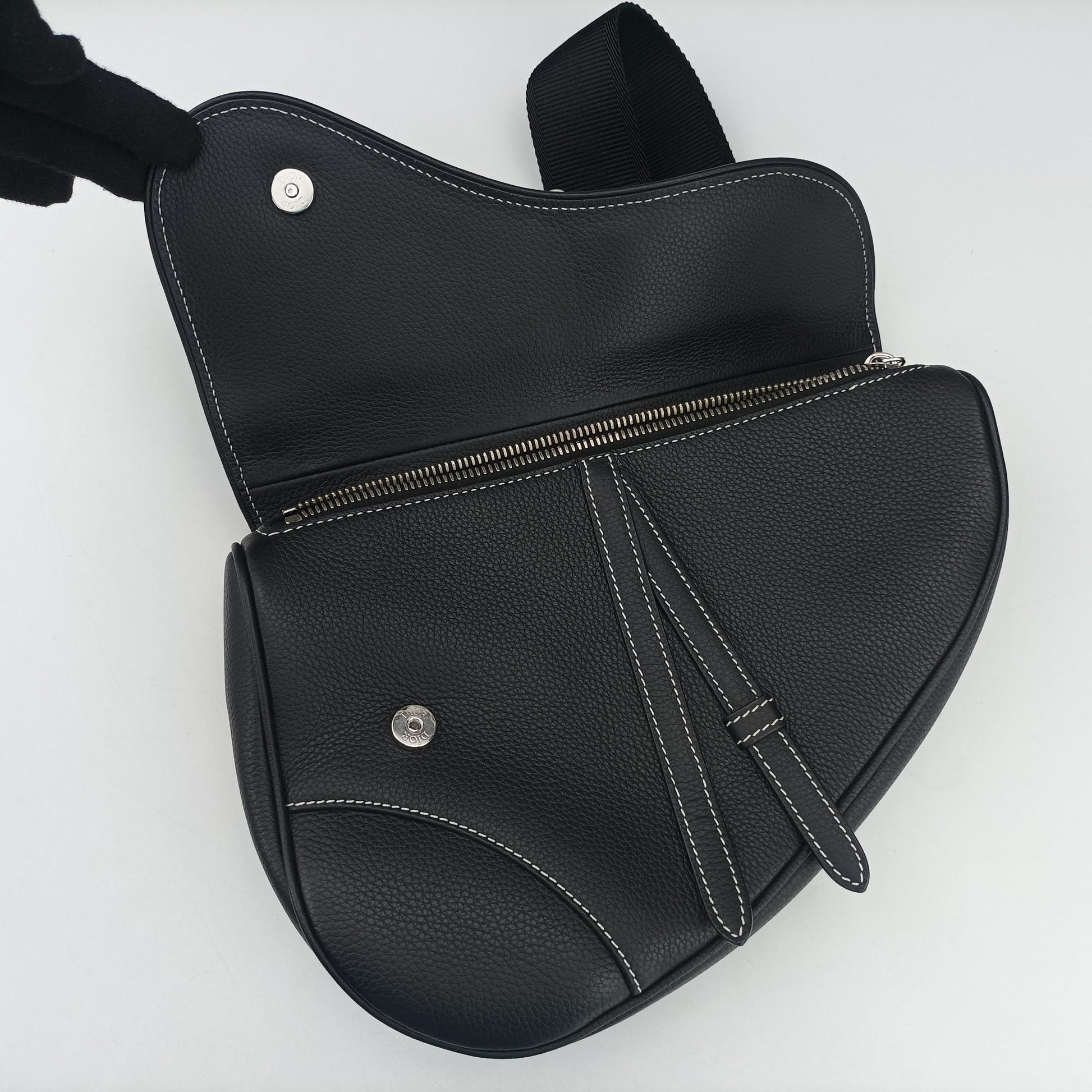 saddle Black leather 21-BO-0253サドル ブラック レザー 21-BO-0253