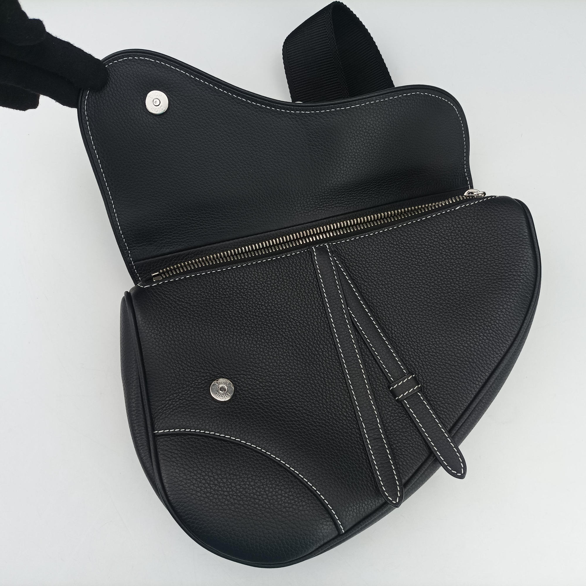 saddle Black leather 21-BO-0253サドル ブラック レザー 21-BO-0253