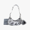 Le Cagole White × Black lambskin 671309.9060.Q.528147ル カゴール ホワイト × ブラック ラムスキン 671309.9060.Q.528147