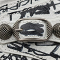 Le Cagole White × Black lambskin 671309.9060.Q.528147ル カゴール ホワイト × ブラック ラムスキン 671309.9060.Q.528147