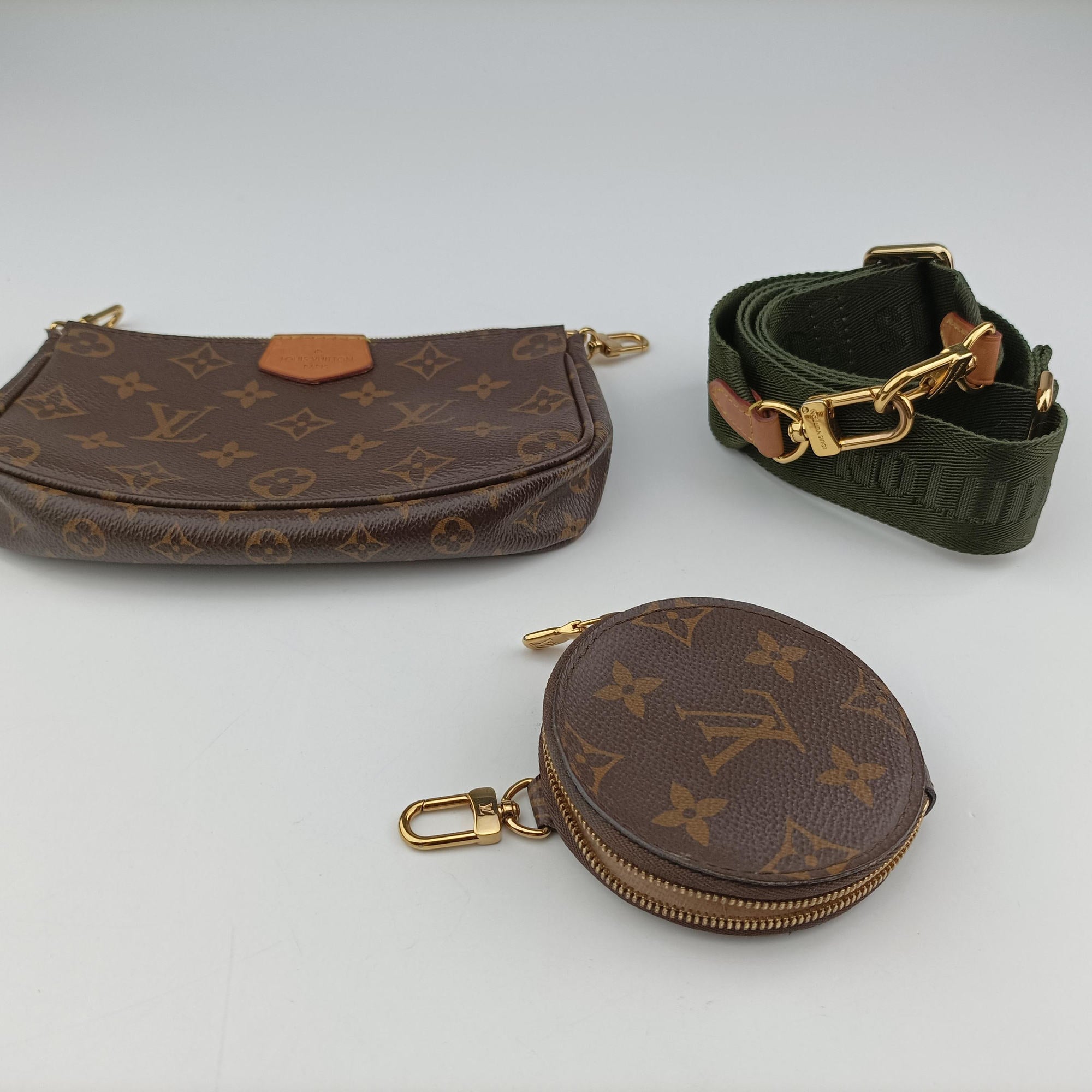 MULTI POCHETTE ACCESSOIRES brown×khaki Monogram Canvas M44840 IC Chipミュルティポシェットアクセソワール モノグラム/ブラウン×カーキ モノグラムキャンバス M44840 ICチップ