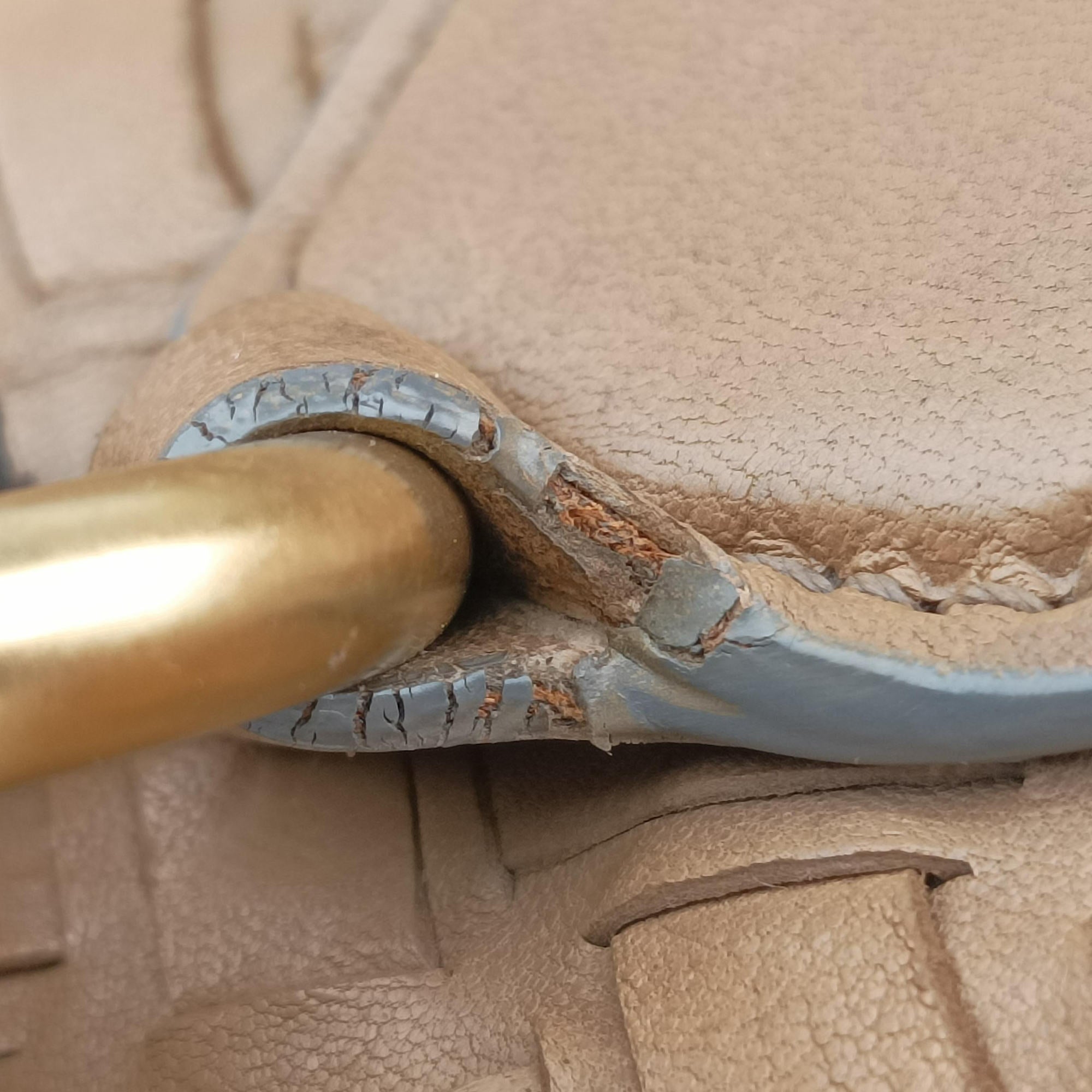 Pre-owned Miu Miu Intrecciato Brown leather  handbag | stylenewstar